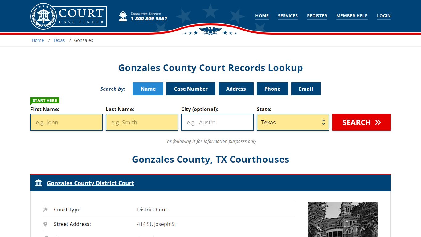 Gonzales County Court Records | TX Case Lookup