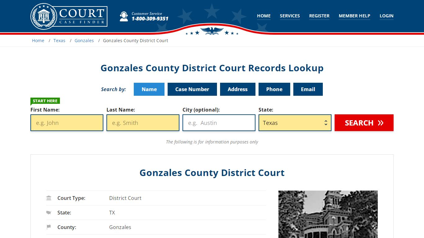 Gonzales County District Court Records Lookup - CourtCaseFinder.com