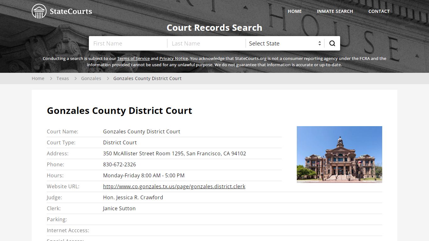 Gonzales County District Court - State Courts